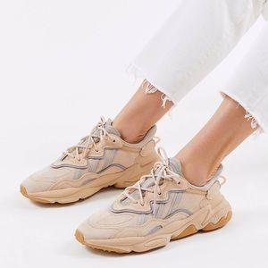 Beige Adidas Ozweegos Size 6.5 W